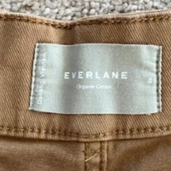 Everlane The Straight Leg Crop Pant Cocoa Brown size 4 regular - Picture 3 of 5
